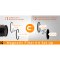 K&F 62mm Magnetic Filter Kit with UV a CPL and ND1000 in a Pouch | SKU.1623