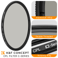 K&F 62mm Circular Polariser Filter (CPL) Classic Series | KF01.1438