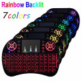 Wireless QWERTY RGB Backlit 2.4GHz Touchpad Keyboard Air Mouse