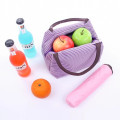 Hot section Oxford cloth striped double insulation bag outdoor picnic bag double meal package