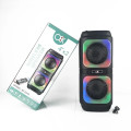 4`x2 Outdoor Home Wireless Bass BT Speaker With RGB and TWS Connection BT-2413