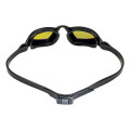 Aquasphere  Xceed - Yellow Titanium Mirrored Lens - Black/Black Swim Racing Goggles