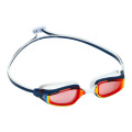 Aquasphere Fastlane - Red Titanium Mirrored Lens - Navy-Blue/Red Swim Racing Goggles
