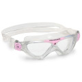 Aquasphere Vista Junior - Clear Lens - Transparent/Pink Swim Mask