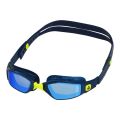 Aquasphere Ninja - Blue Titanium Mirrored Lens - Navy/Navy Swim Racing Goggles
