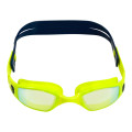 Aquasphere Ninja - Yellow Titanium Mirrored Lens - Bright-Yellow/Navy Swim Racing Goggles