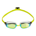 Aquasphere Fastlane - Yellow Titanium Mirrored Lens - White/Yellow Swim Racing Goggles