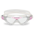Aquasphere Vista Junior - Clear Lens - Transparent/Pink Swim Mask