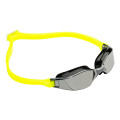 Aquasphere  Xceed - Silver Titanium Mirrored Lens - Black/Yellow Swim Racing Goggles