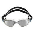 Aquasphere Kayenne Pro  Silver Titanium Mirrored Lens  Transparent/Grey Swim Tri Goggles