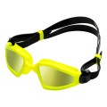 Aquasphere Kayenne Pro  Yellow Titanium Mirrored Lens  Yellow Swim Tri Goggles