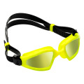 Aquasphere Kayenne Pro  Yellow Titanium Mirrored Lens  Yellow Swim Tri Goggles