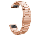 5by5 President Style Quick Release Strap for Garmin 22mm - Rose Gold