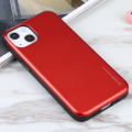 Goospery Sliding Card Cover for iPhone 13 (6.1 Inch) - Red &amp; Black