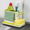 Kitchen Sink Organiser - Medium (21 x 11.4 x 13.5cm) - Yellow &amp; White