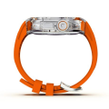 LOBO Clear Armour Case with Integrated Straps for Apple Watch Ultra 49mm - Orange
