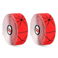West Biking Handlebar Tape with Bar End Plugs - Red with Black