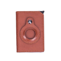 T4U PU Leather Pop-Up Card Holder with RFID Protection &amp; Airtag Holder - Brown