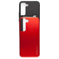 Goospery Sky Slide Card Cover for Samsung Galaxy S22 PLUS 6.6" - Red