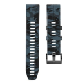 LOBO 22mm Silicone Watch Strap for Garmin - Blue Camo