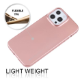 Goospery i-Jelly Cover with Metallic Finish for iPhone 13 Pro MAX(6.7 inch) - Light Silver