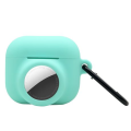 5by5 Silicone Cover with Airtag Holder for Airpod PRO - Turquoise