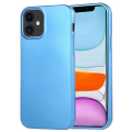 Goospery i-Jelly Cover for iPhone 12 (6.1") - Metallic Finish - Blue