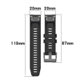 5by5 20mm Quick Fitting Silicone Strap for Garmin(Compatibility List Below) - Red