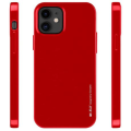Goospery i-Jelly Cover for iPhone 12 (6.1") - Metallic Finish - Red