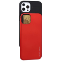 Goospery Sliding Card Cover for iPhone 13 PRO (6.1 Inch) - Red &amp; Black