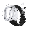 LOBO Clear Armour Case with Integrated Straps for Apple Watch Ultra 49mm - Black