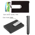 T4U Pop-Up Card Holder with RFID Protection - Black Carbon Finish