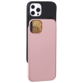 Goospery Sliding Card Cover for iPhone 13 Pro MAX (6.7 Inch) - Rose Gold &amp; Black