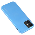 Goospery i-Jelly Cover for iPhone 12 (6.1") - Metallic Finish - Blue