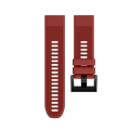 LOBO 22mm QuickChange Strap for Garmin Fenix 5/6/7, 955 &amp; More - Deep Red