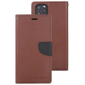 Goospery Fancy Diary Flip Cover for iPhone 11 Pro - Brown &amp; Black