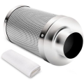 4" Carbon Filter with Pre Filter (4" Inlet/Outlet X 250mm Length)