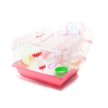 Hamster Cage With Tunnel (35cm x 28cm x 23cm) - Pink