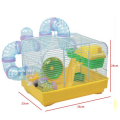 YOUDA Yellow Hamster Cage with Accessories (33cm X 23cm X 24cm)
