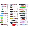 Rainbow Spinner Lures with Hard Case - 30 Piece