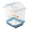 Pitched Roof Bird cage with Accessories 36x28x46cm