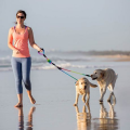 Pets Dogs Leash Nylon Detachable Double Lead