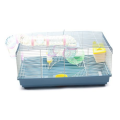 Blue-Grey Hamster Cage with Accessories (57.5cm X 32cm X 27cm)