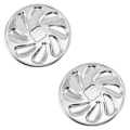 2x T4U Stainless Steel Oyster Plates