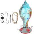 Handcrafted Blown Glass Hummingbird Feeder (1000ML)