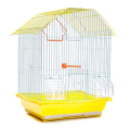 Bird cage with Accessories 36x28x46cm (Yellow) Pitch Roof