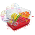 YOUDA Red Hamster Cage with Accessories (33cm x 23cm x 24cm)