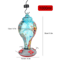 Handcrafted Blown Glass Hummingbird Feeder (1000ML)