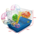 YOUDA Blue Hamster Cage with Accessories (33cm x 23cm x 24cm)