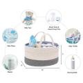 Luxury Baby Portable Large Diaper Caddy Organizer Nursery Storage Bin - White
